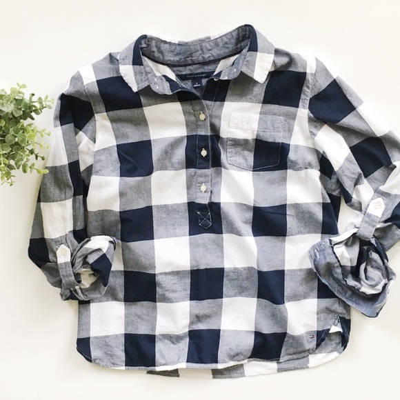 Tommy Hilfiger Tops Buffalo Plaid Popover Shirt Poshmark